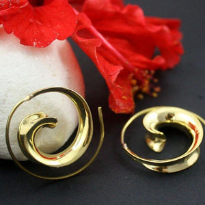 Premium Brass Earrings Helix